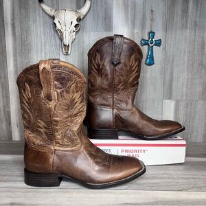 Cody James Black Hayward Genuine Bovine Western Square Toe Boots Mens 10.5